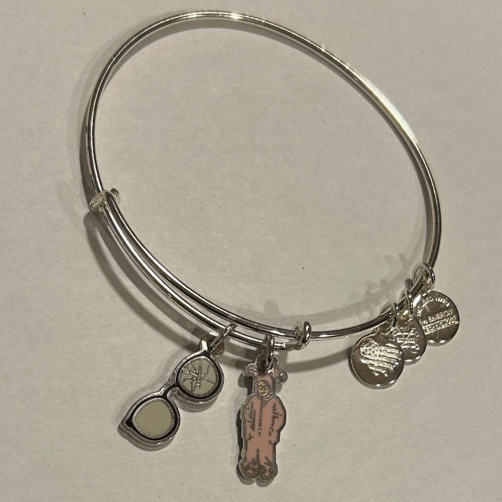 Alex and Ani “A Christmas Story” Silver Charm Bangle Bracelet - NWOT